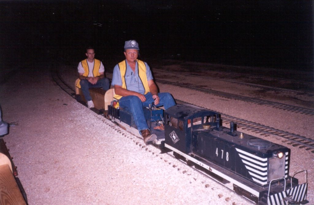 Lee Balkum at the controls of #478